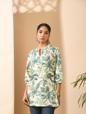 Meesan Casual Printed Women Multicolor Top