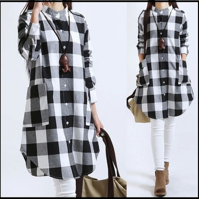 Zubia naaz Party Checkered Women Black Top
