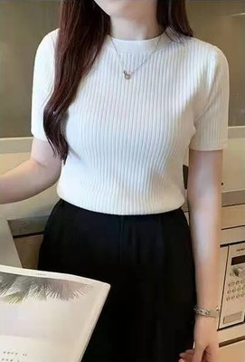 Bellame Casual Self Design Women White Top