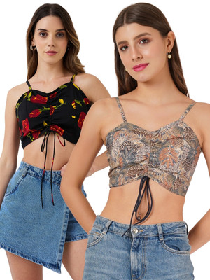 9 impression Casual Printed Women Yellow Top