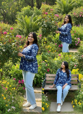 Radhegovind Creation Casual Printed Women Red Top