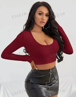 Mcgluwa Casual Solid Women Maroon Top
