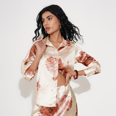 Annabelle by Pantaloons Casual Printed Women White Top