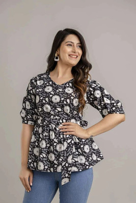 WANRIP Casual Printed Women Multicolor Top