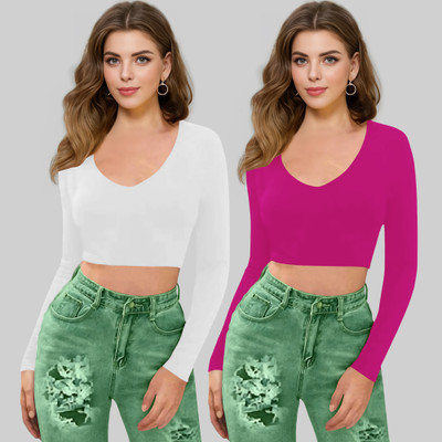 Dream Beauty Fashion Casual Solid Women Pink Top