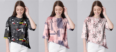 TULSI ENTERPRISES Casual Printed Women Multicolor Top