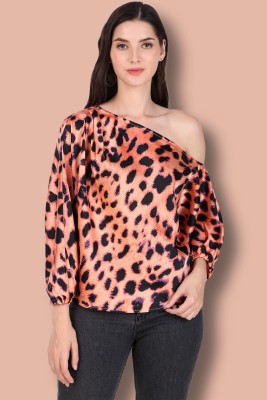 BoheeWohee Casual Animal Print Women Multicolor Top