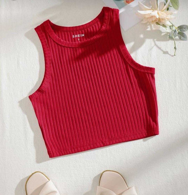 Mimmy Kids Casual Printed Women Red Top