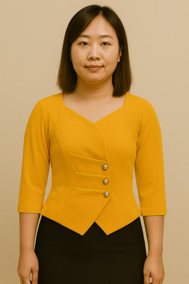 ZEHRAEMPORIUM Casual Self Design Women Yellow Top