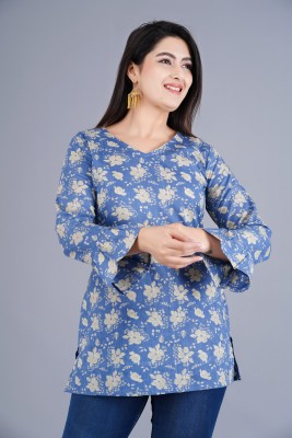 SUKTI Casual Printed Women Blue Top