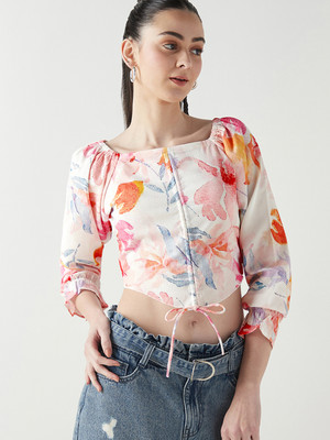 BEWAKOOF Casual Printed Women Multicolor Top