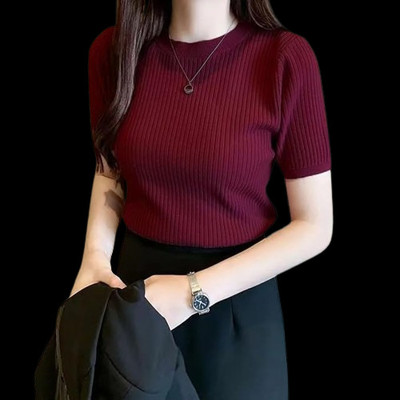 karan gupta Casual Striped Women Maroon Top