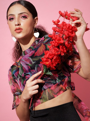 THE DRY STATE Casual Printed Women Multicolor Top