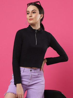 RIGO Casual Solid Women Black, Multicolor Top
