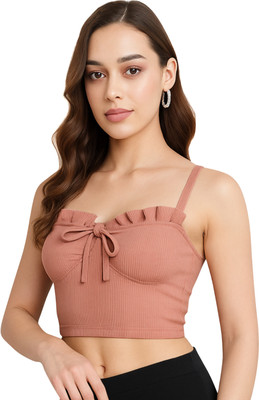 Martini Casual Striped Women Beige Top