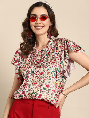 Sangria Casual Printed Women Multicolor Top