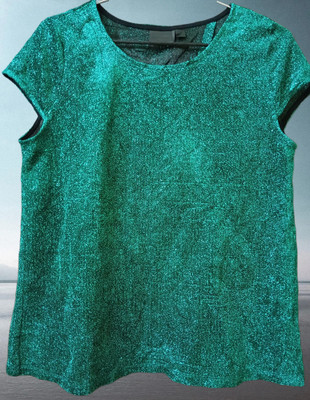 Rai Casual Embellished Women Green Top