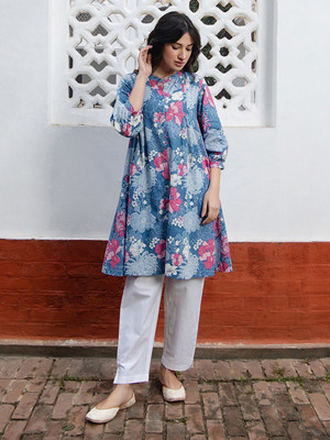 Janasya Casual Floral Print Women Multicolor Top