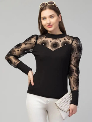Brainbees Casual Solid Women Black Top