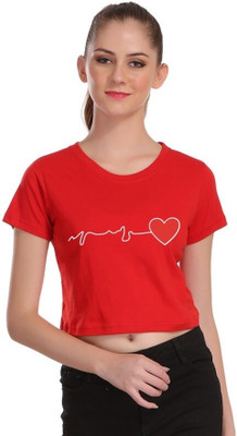 ANURUPAM FASHION Casual Printed Women Red Top