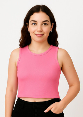 LILASTEX Casual Self Design Women Pink Top