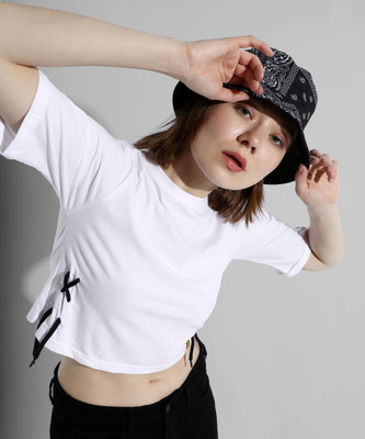 CAMPUS SUTRA Casual Solid Women White Top