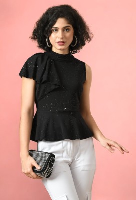 Arbiter Collection Casual Solid Women Black Top