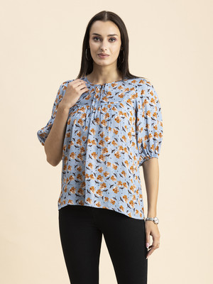 moomaya Casual Printed Women Multicolor Top