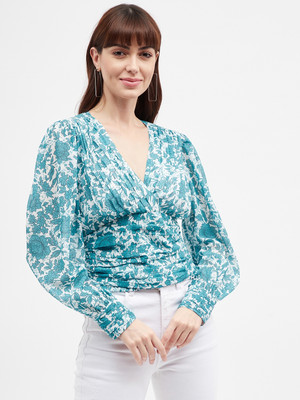 HARPA Casual Printed Women White Top