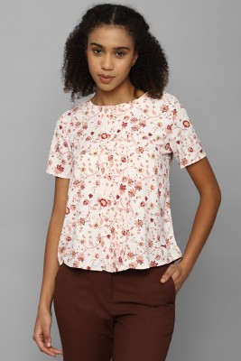 Allen Solly Casual Printed Women Beige Top