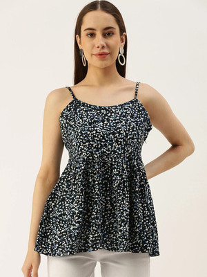 IQRRAR Casual Printed Women Multicolor Top