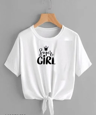 HouseOfCommon Casual Printed Women White Top
