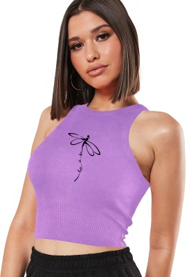 TeeWink Casual Printed Women Purple Top