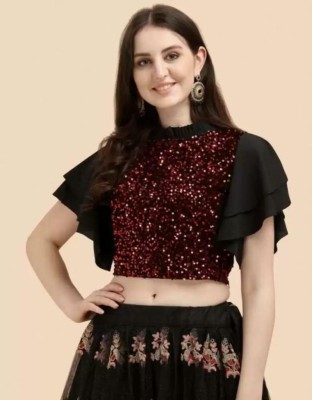 RICH APPAREL Party Embellished Women Multicolor Top