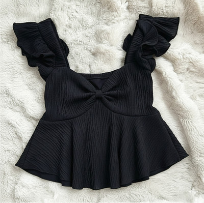 Tops Nova Casual Self Design Women Maroon Top