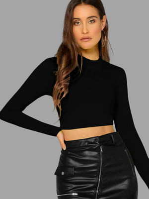 Dream Beauty Fashion Casual Solid Women Black Top