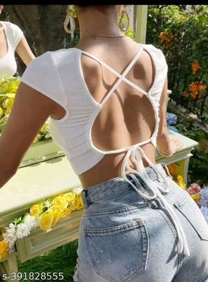 Sovi fashion Casual Self Design Women White Top