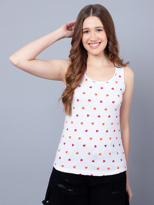 DIAZ Casual Printed Women White Top