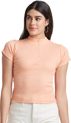 Roama Casual Self Design Women White Top