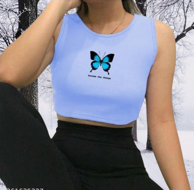 karan gupta Casual Printed Women Brown Top