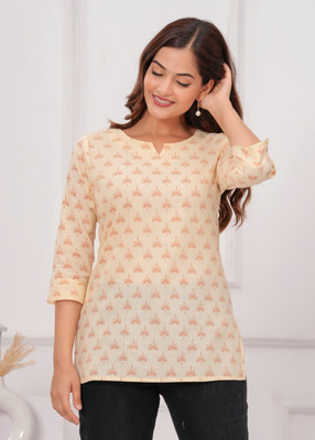 Divine Tatva Casual Printed Women Multicolor Top