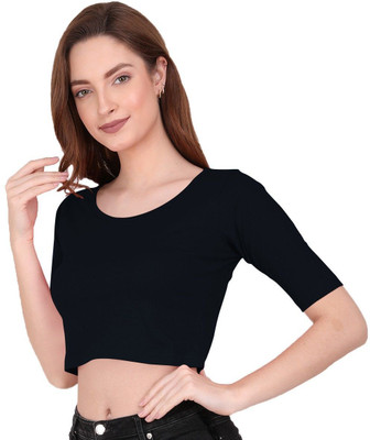 jovo Party Self Design Women Black Top