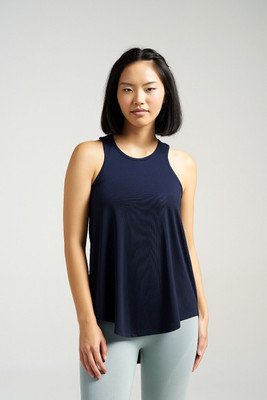 MUNNS & MARS Casual Solid Women Dark Blue Top