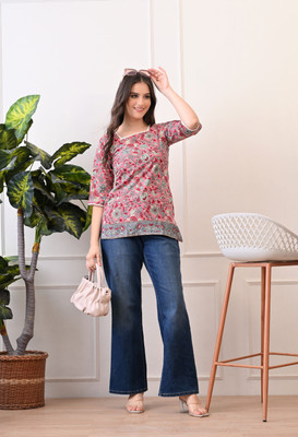 NCANDYBAE Casual Printed Women Multicolor Top