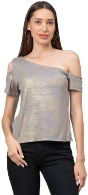 Globus Casual Embellished Women Grey Top