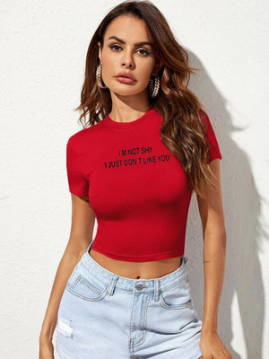 Sollobell Casual Printed Women Red Top