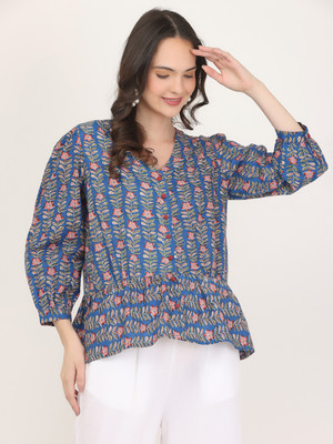 nomad lifestyle Casual Embroidered Women Multicolor Top