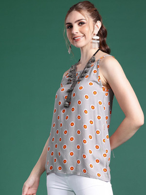 Sangria Casual Printed Women Multicolor Top