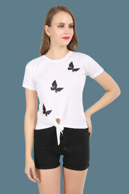 HouseOfCommon Casual Solid Women White Top