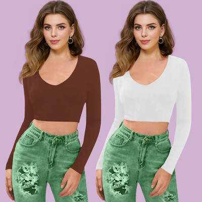 Dream Beauty Fashion Casual Solid Women White Top
